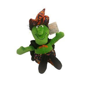 Vintage Decor NWT Halloween Happy Witch Plush